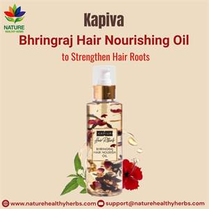 Kapiva Bhringraj Hair Nourishing Oil to Strengthen Hair Roots