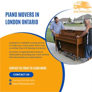Piano Moving Services & Safe Relocation in London, Ontario