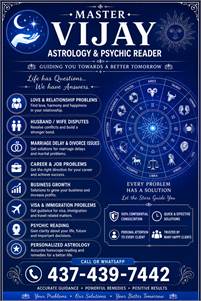 Psychic and Astrologer In Toronto and Mississauga- Vijay