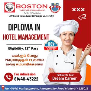 Best Hotel Management Diploma in Madurai – Boston College