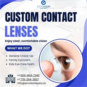 Custom Contact Lenses for Better Vision