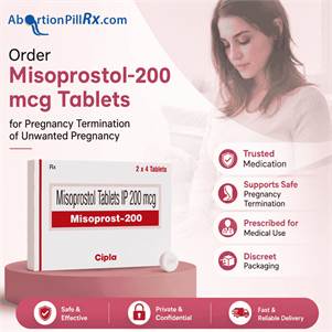 Order Misoprostol-200 mcg Tablets for Pregnancy Termination of Unwanted Pregnancy