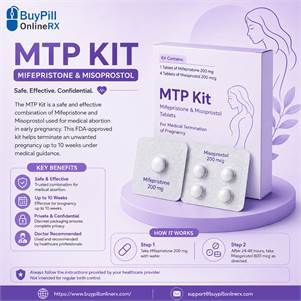 MTP Kit Online USA | Mifepristone 200mg & Misoprostol | buypillonlinerx