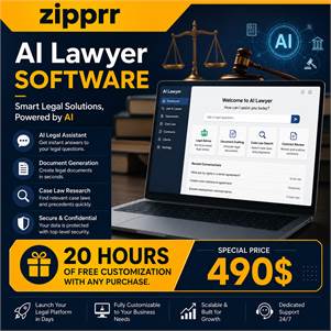 Zipprr AI Lawyer Software – White-Label Legal Assistant Platform at $490