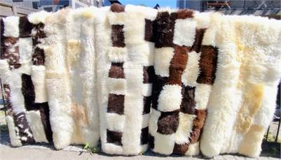 Exclusive PATCHWORK sheepskin rugs
