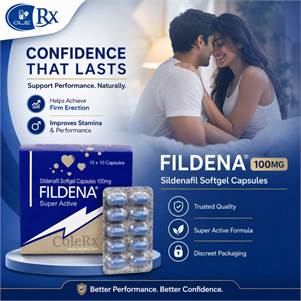 Buy Fildena Super Active 100mg – Sildenafil Capsules for Erectile Dysfunction & Impro