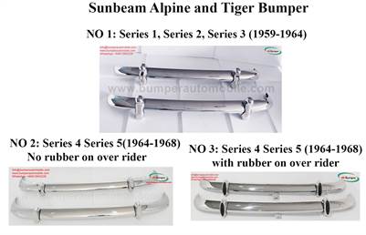 Sunbeam Alpine S1 S2 S3 (1959-1964), S4/S5 (1964-1968) and Sunbeam Tiger