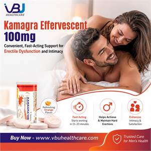 Buy Kamagra Effervescent 100mg – Convenient, Fast-Acting Support for Erectile Dysfunc